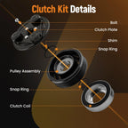 Compressor Clutch Kit for Chevrolet Traverse V6 3.6L (2009–2012) 15926085