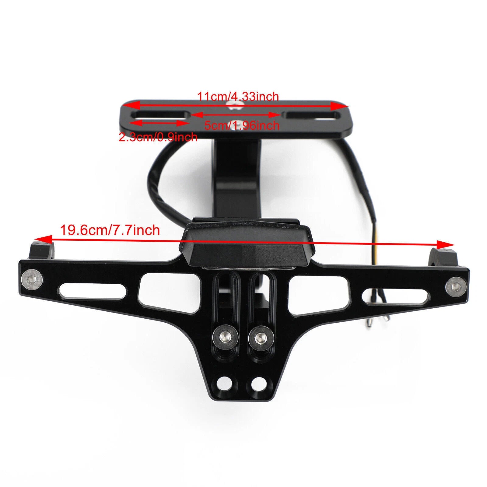 License Plate Holder Bracket for Yamaha BWS R25 R3 (2015–2023) Black T