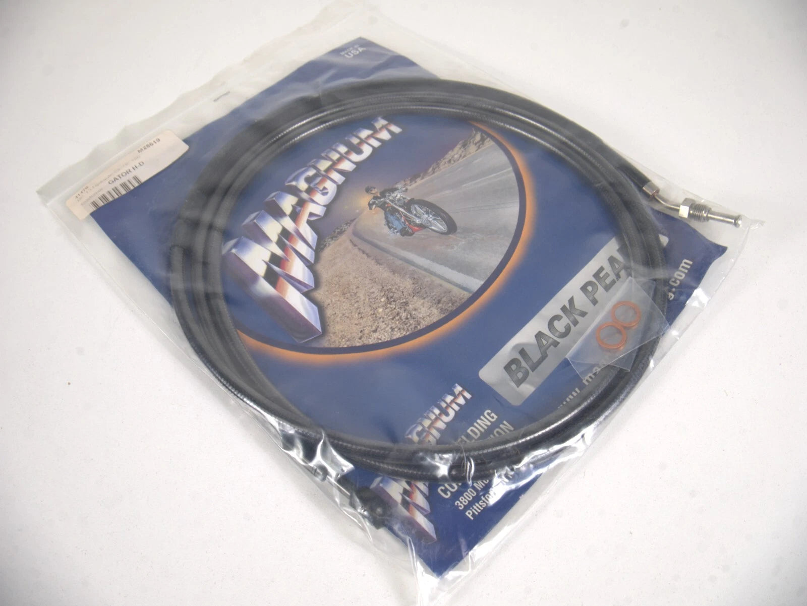Magnum 41478 Hydraulic Clutch Line for Harley (78in, 180 Degree Banjo)