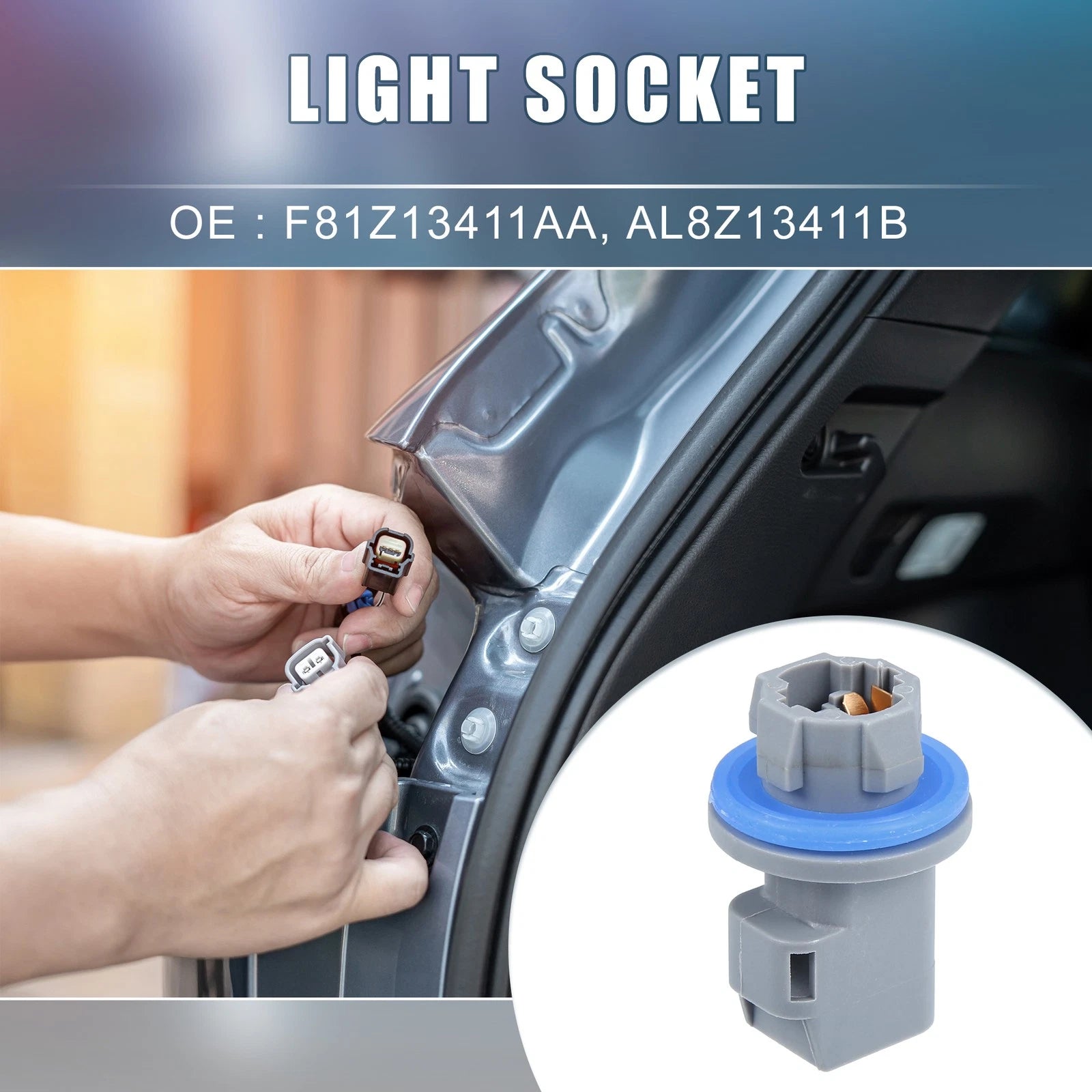 Brake Lamp Socket F81Z13411AA for Ford F-150 F-250 F-350 (1997–2003)