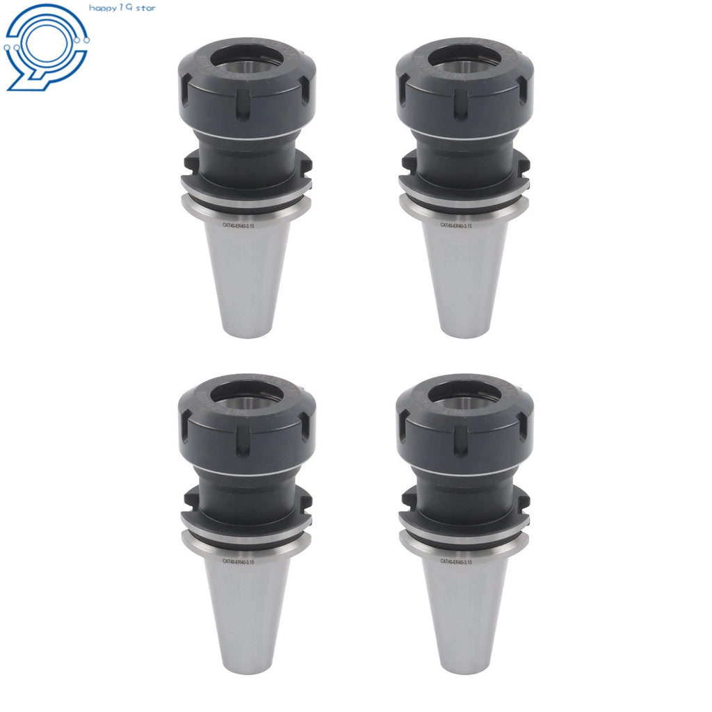 4 Piece Collet Chuck Set CAT40 ER40 for Precision Machining (20000 RPM)