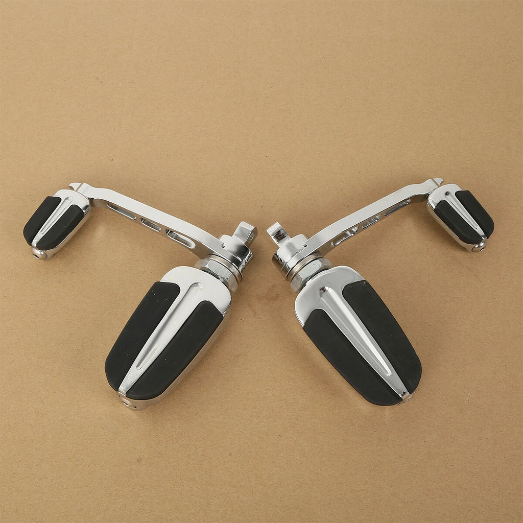 Slipstream Male Mount Foot Pegs Heel Rest for Harley Dyna FXDF FXDC (2006–2017)