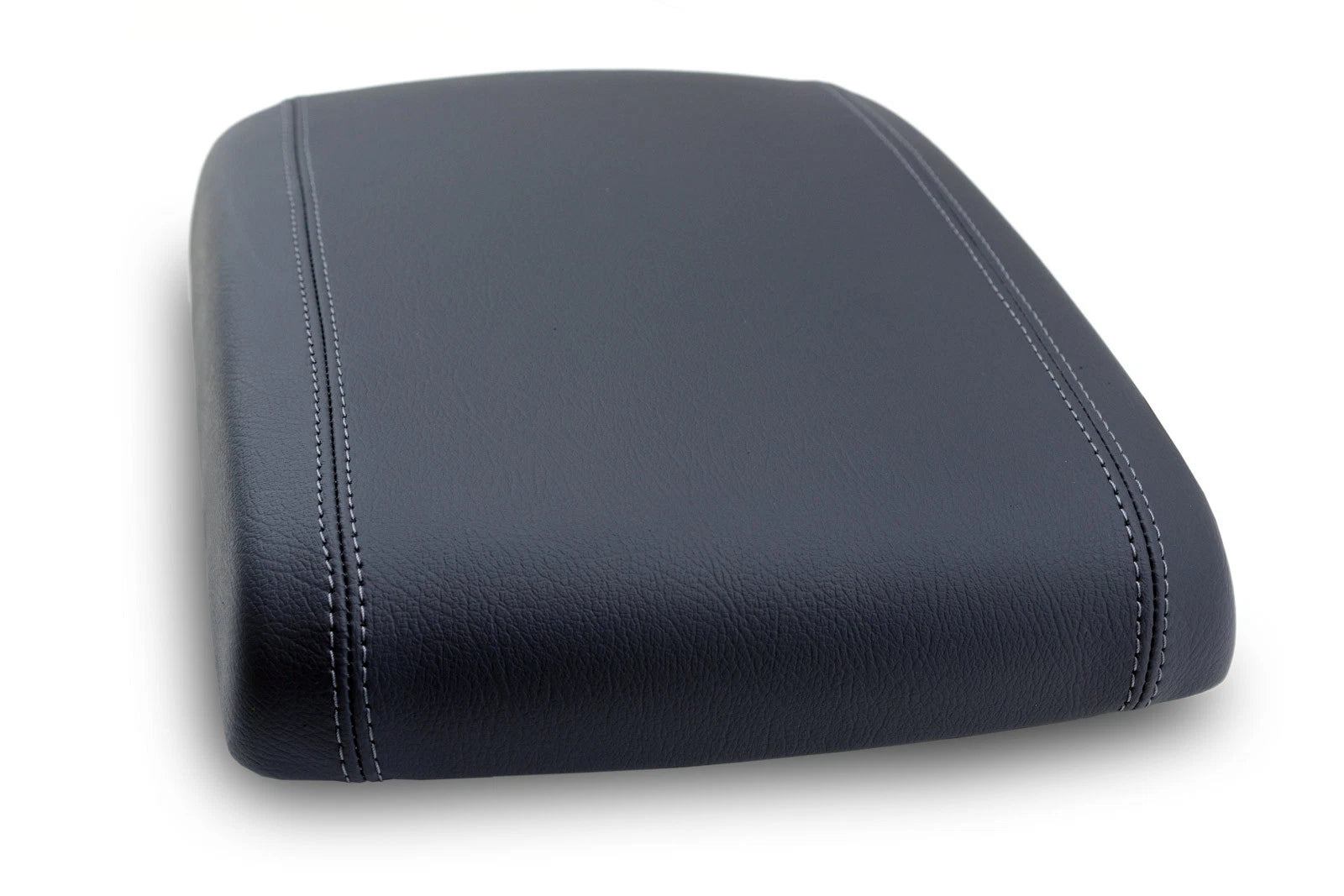 Leather Synthetic Console Lid Armrest Cover for GMC Yukon (2003–2009) Dark Gray