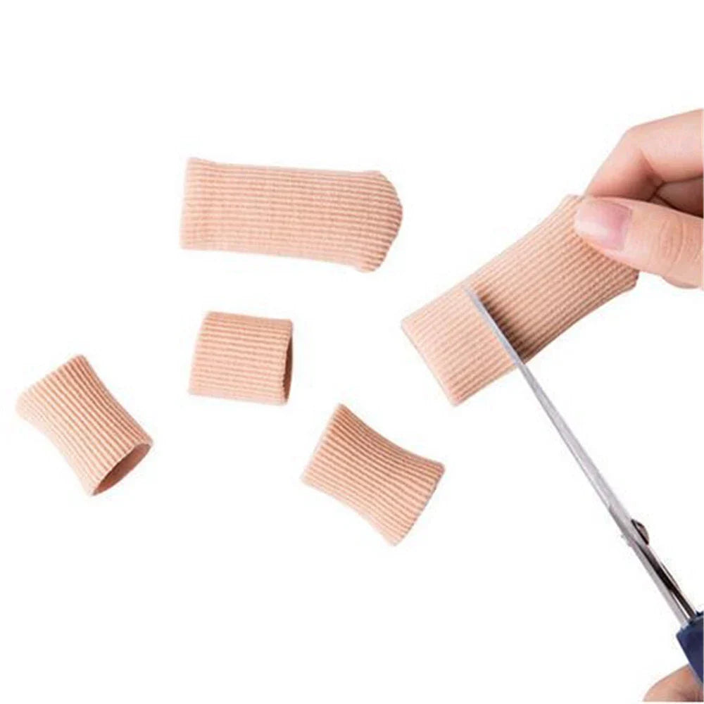 4 Pcs Silicone Large Foot Toe Bandage Tube Protector for Pain Relief