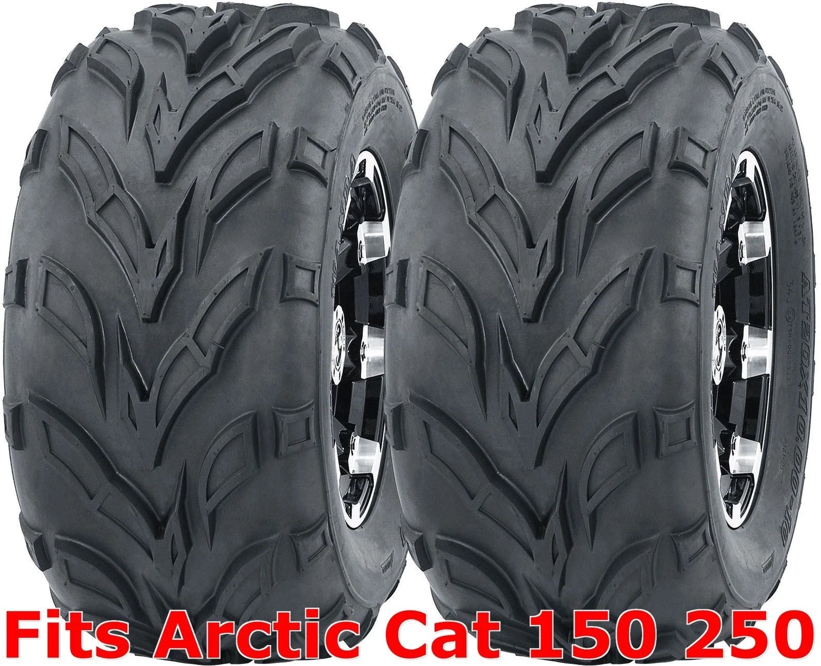 2 WANDA ATV Rear Tires Set 22x10-10 for Arctic Cat 150 250 Sport (P361)