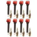 Set of 8 Ignition Coils & 8 Spark Plugs for Audi R8 S5 V8 (2008–2015)