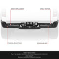 Metal Rear Bumper Face Bar for Ram 1500 (2019–2024) Black