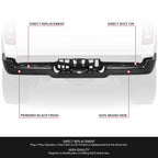 Metal Rear Bumper Face Bar for Ram 1500 (2019–2024) Black