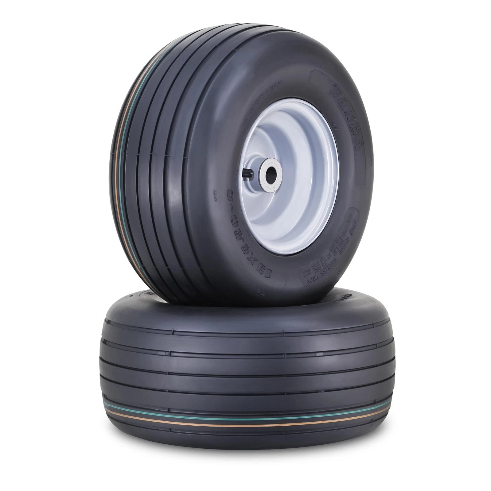 2X Lawn Mower Tire 13X6.5-6 with 3/4" Bushing for WANDA Wheel-13081