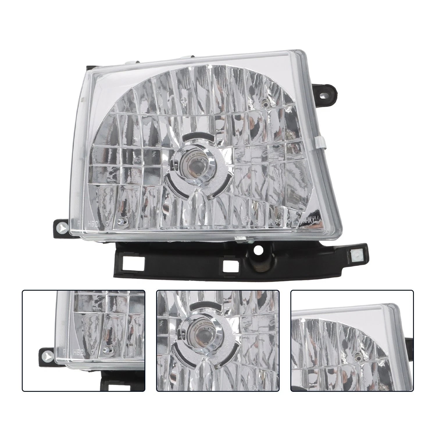 Chrome Headlight Pair with Bulb for Toyota Tacoma (1997–2000)