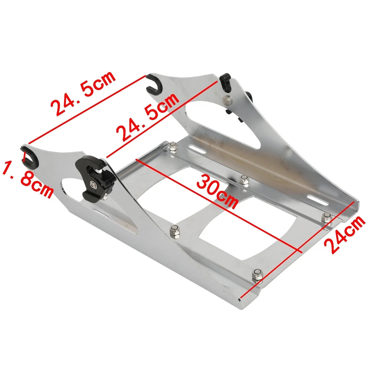 2X Luggage Mount Rack with 4 Docking Kit for Harley Touring Glide (2014–2023)