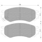 Front Disc Brake Pad Set for Nissan Pulsar N14 (1990 - 1995)