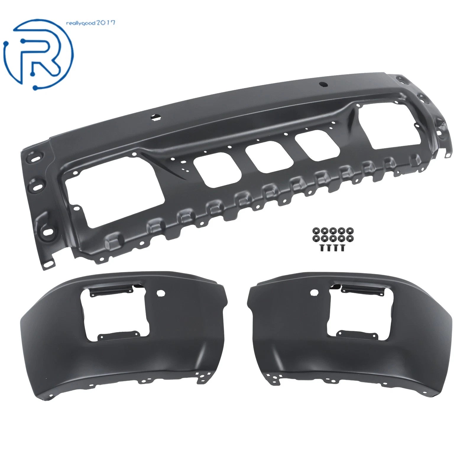 Steel Black Split-Type Front Bumper Face Bar for GMC Sierra 1500 (2014-2015)
