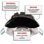 MGP Caliper Covers Set of 4 for 1999-2006 Volkswagen Golf Black