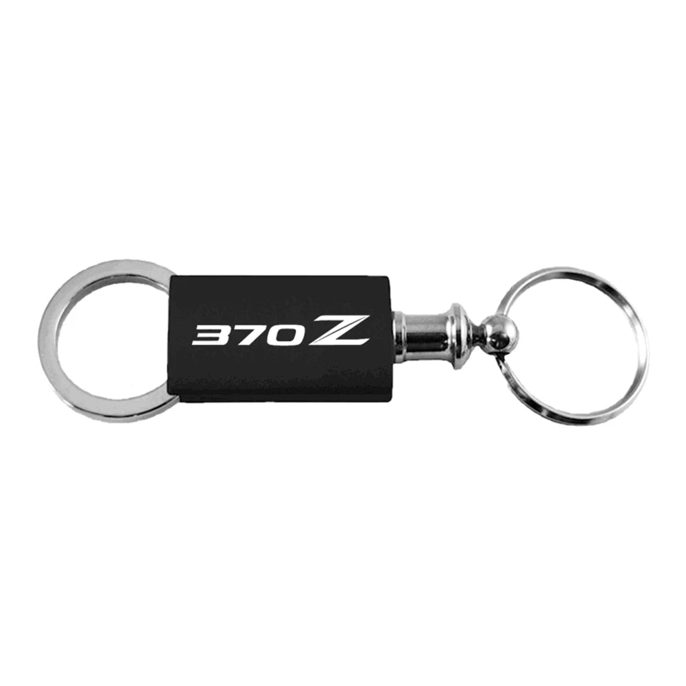 Black Anodized Aluminum Valet Keychain - Officially Licensed for Nissan 370Z