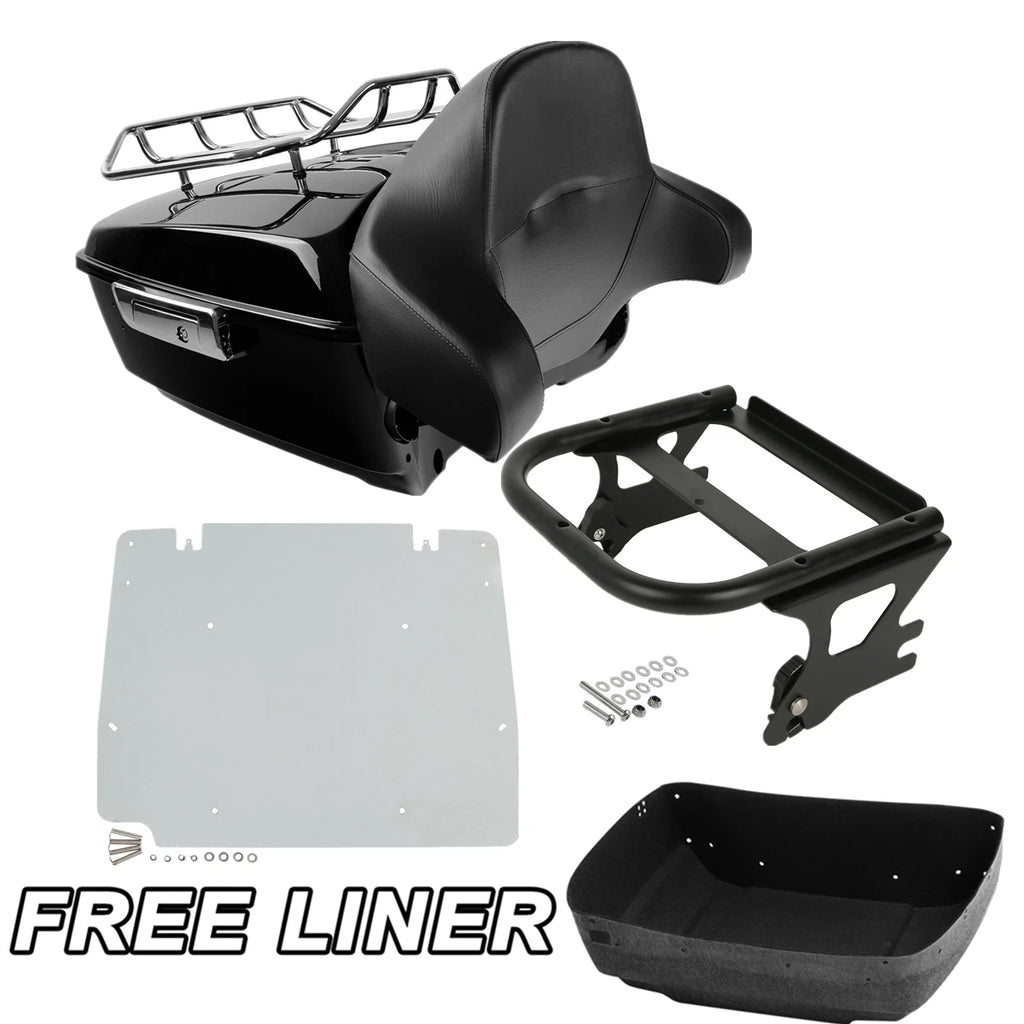 Trunk Pad Mount Rack Plate for Harley Touring Street Road Glide (1997–2008)