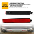 Pair Red Lens Rear Bumper Reflector for Cadillac SRX, Chevy Traverse, GMC Acadia (2010–2016)