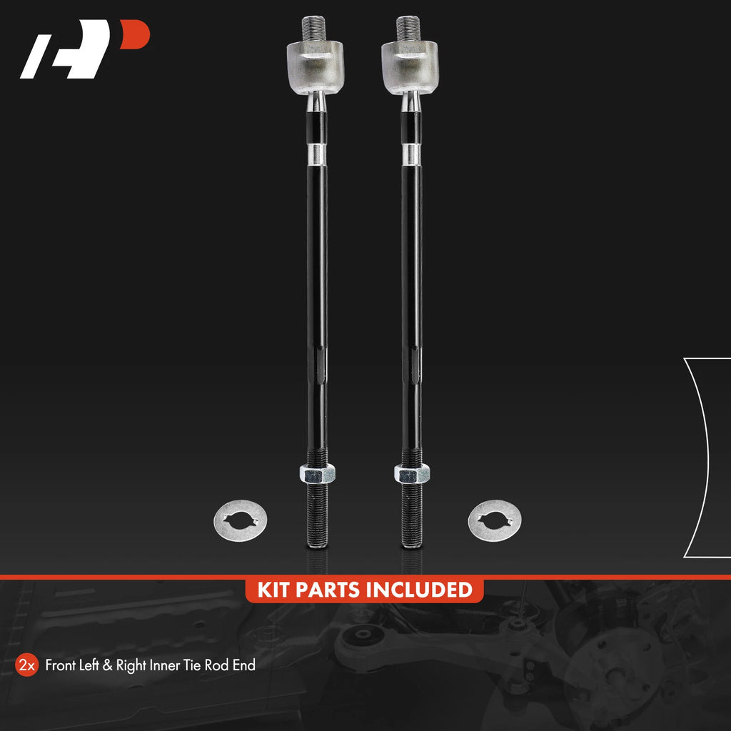 2X Front Inner Tie Rod Kit for Mitsubishi Endeavor (2004–2008, 2010–2011)
