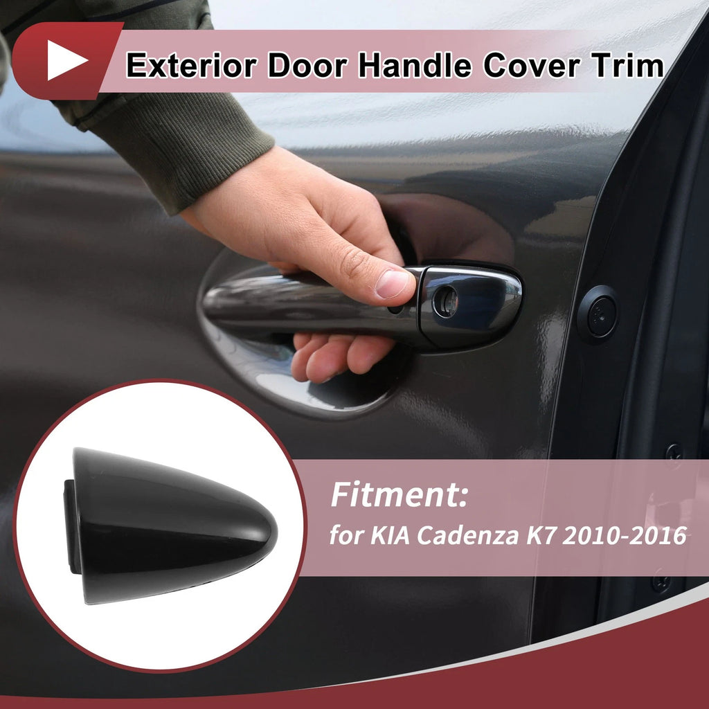 Exterior Door Handle Cover Trim No. 826623R020 for KIA Cadenza K7 (2010–2016) Black