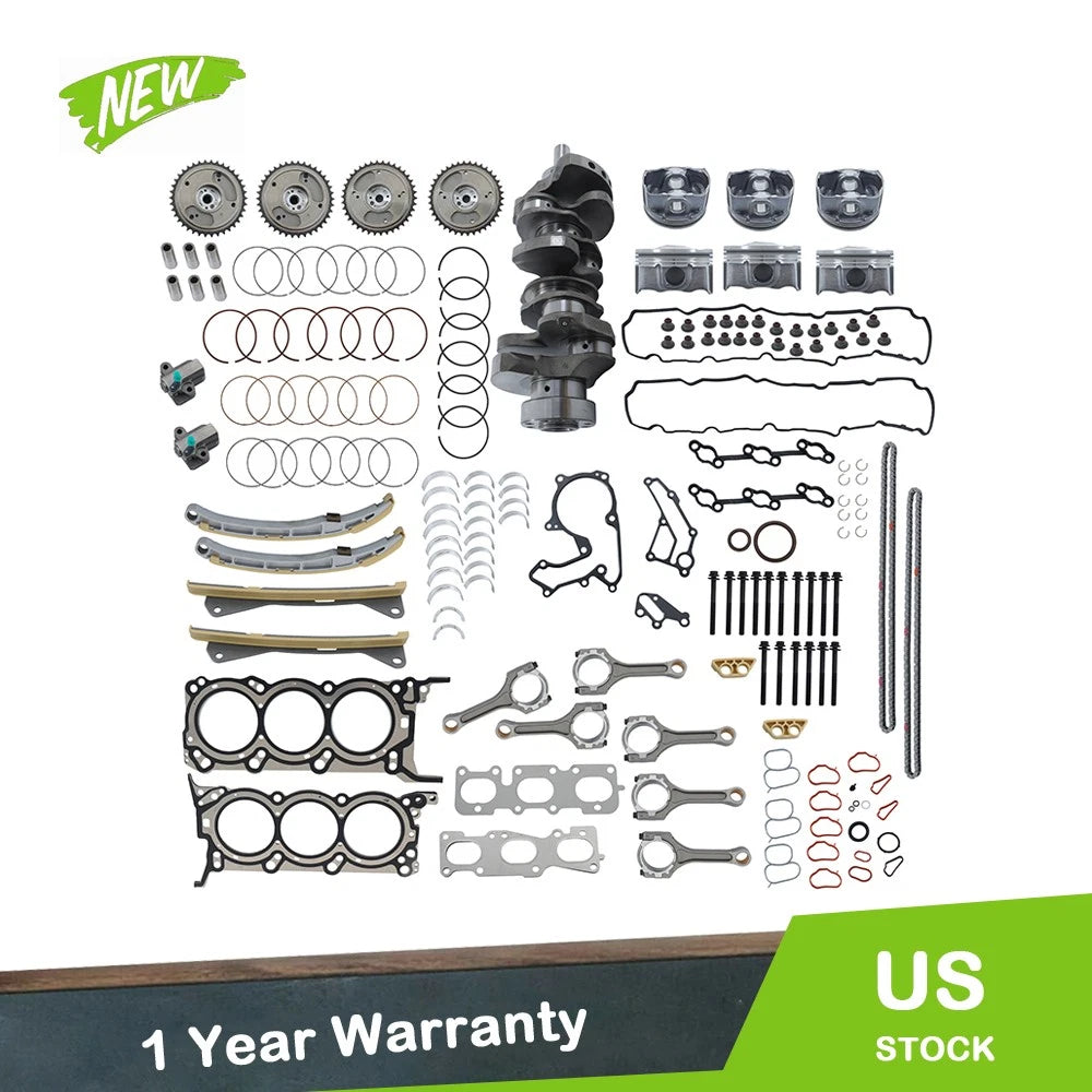 Engine Rebuild Overhaul Kit for Kia Cadenza (2014–2019) - Crankshaft, Piston, Timing
