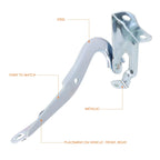 Passenger Side Steel Engine Hood Hinge for Toyota Corolla/Matrix (2009–2013)