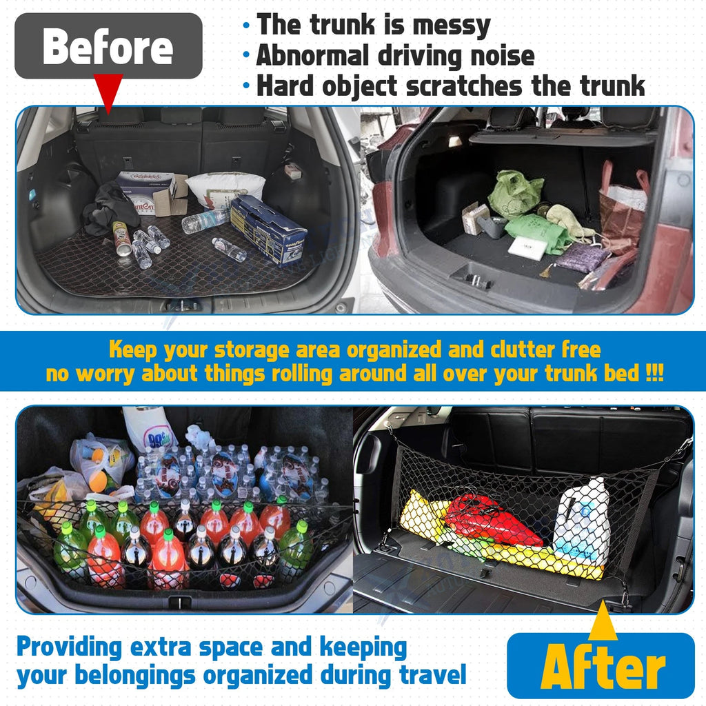Rear Trunk Envelope Organizer Cargo Net for Hyundai Tucson (2016-2025)