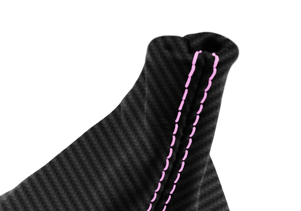 Manual Shift Boot for Chevrolet Camaro (1982–1992) Carbon Fiber Pink Stitch