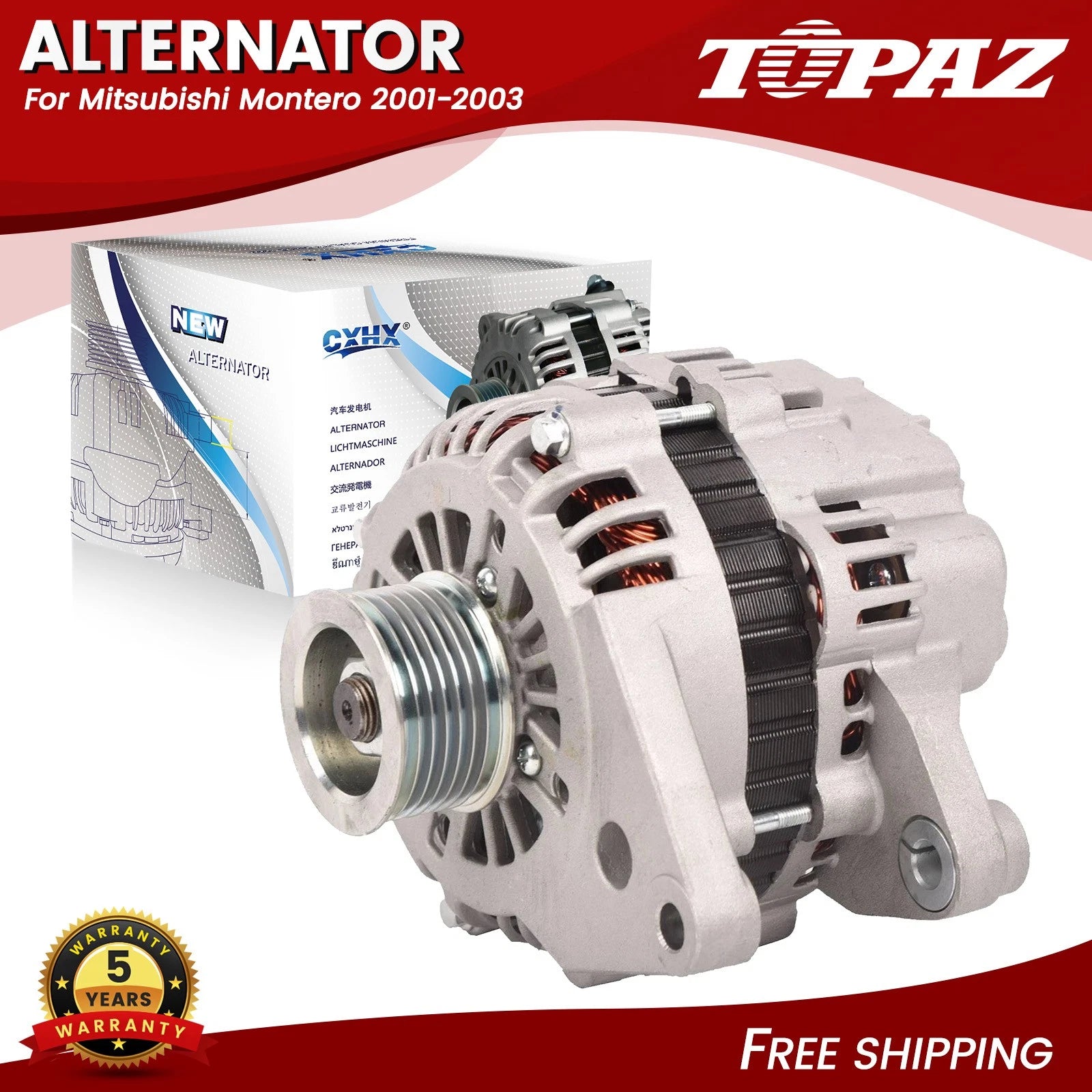 100A Alternator for Mitsubishi Montero Montero Sport (2001–2004)