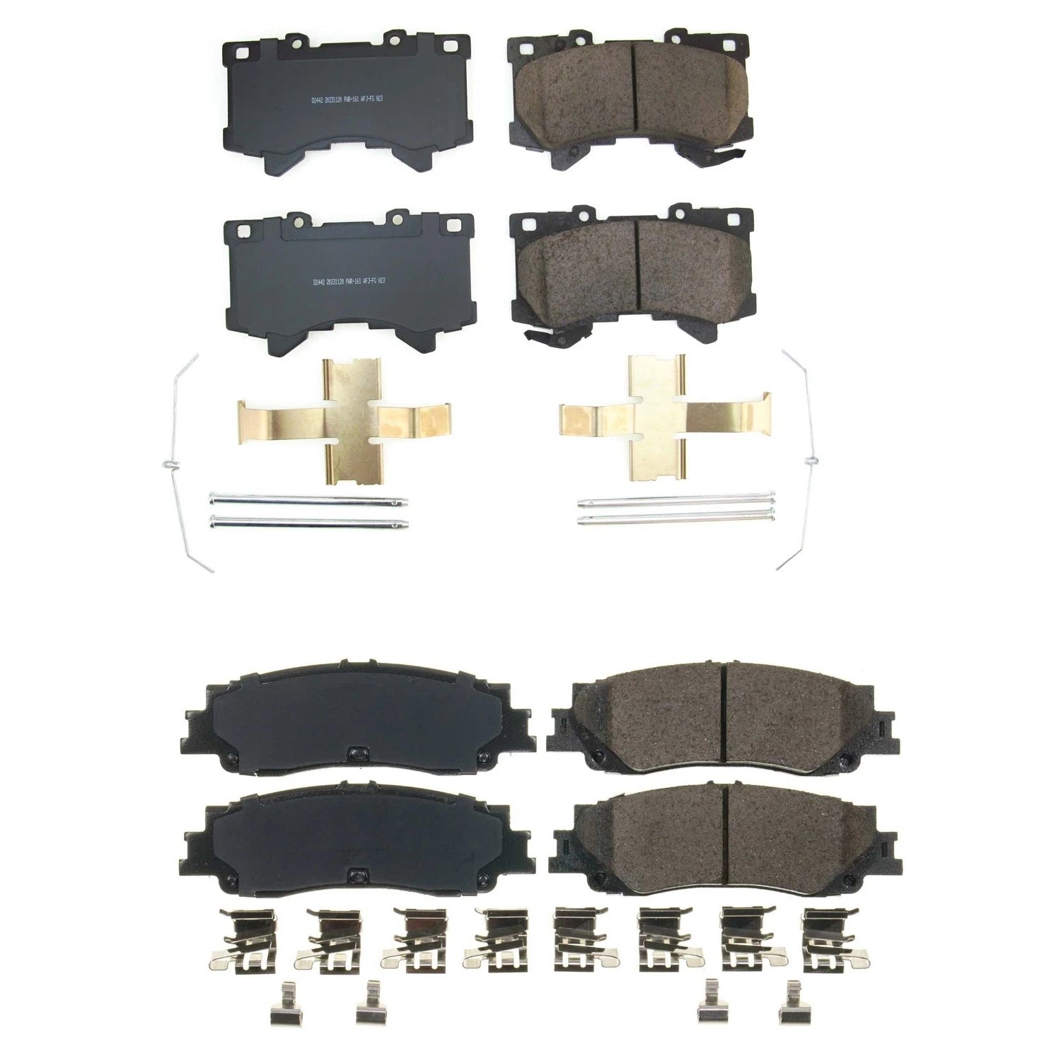PowerStop Z17 Low-Dust Ceramic Disc Brake Pads Kit for LX600 Tundra (2022–2023)