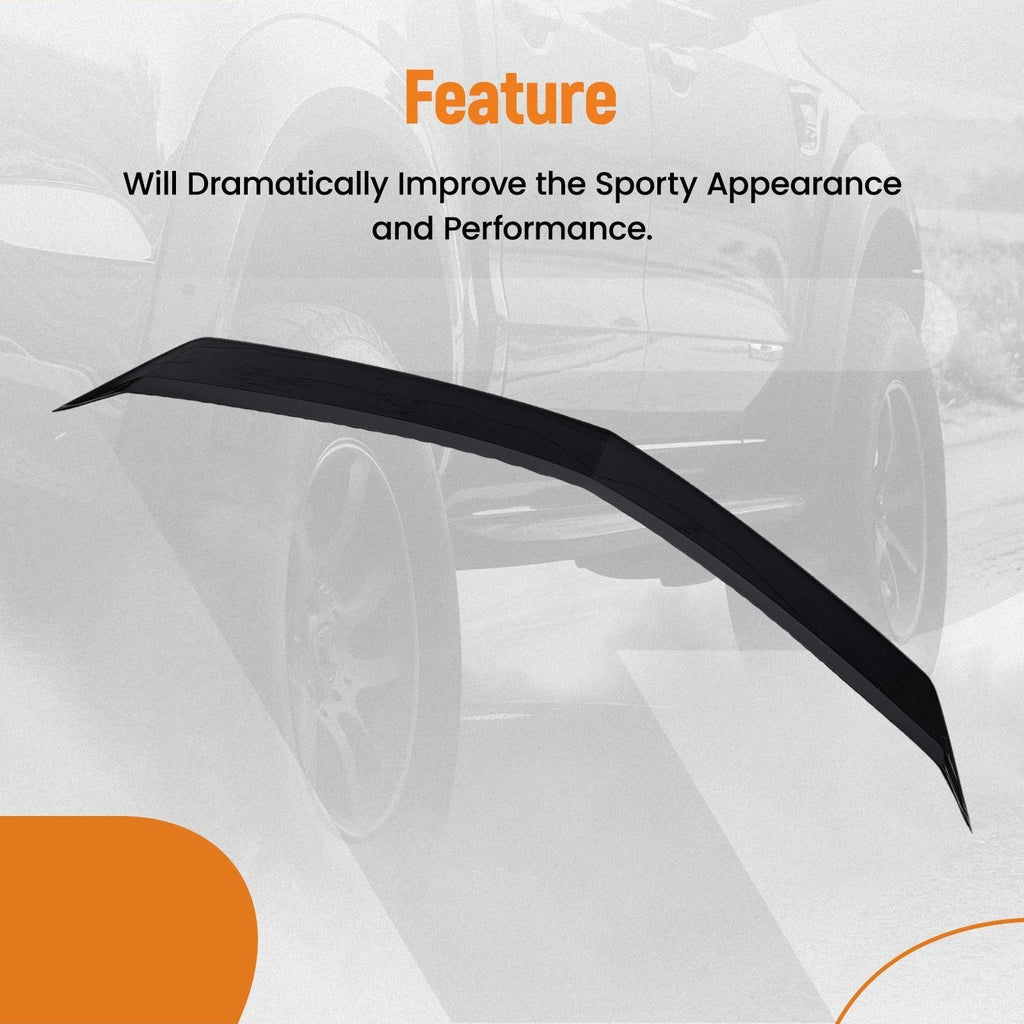 V Style Trunk Spoiler for Cadillac 4 Door Sedan (2013–2017) ABS Plastic