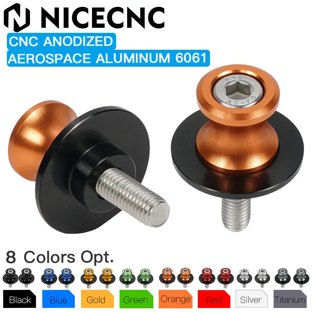 8mm Swing Arm Spools for Honda CBR 1000RR 600F4i 600RR 900RR 929RR 954RR RC51