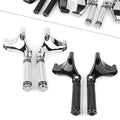 2X Passenger Footrest Foot Peg Mount for Harley Sportster XL883 XL1200 (2004–2013)