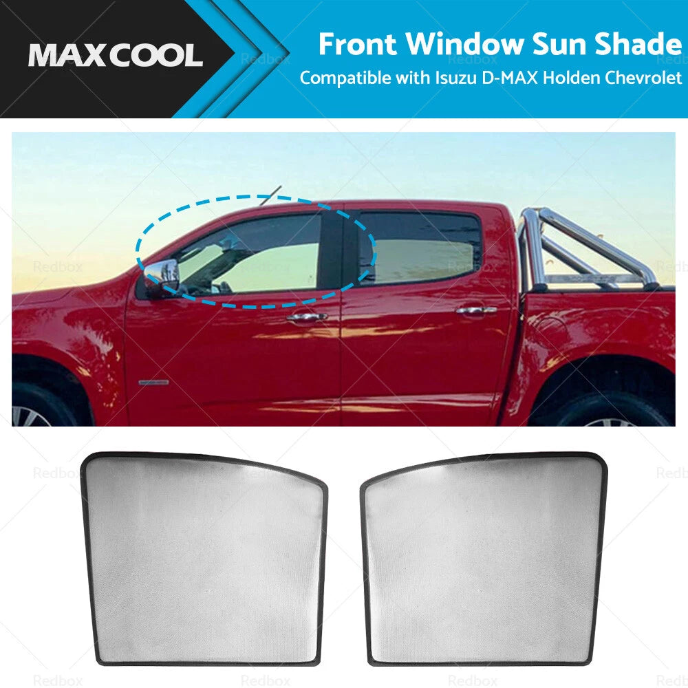 2X Front Magnetic Sun Shade for Holden Colorado (2012–2020)