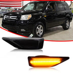 Smoke Amber LED Front Bumper Side Marker Lights for Honda Pilot (2006–2008)