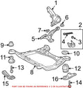 Front Driver Left Lower Suspension Control Arm for Lexus RX330 RX350 (2004–2006)