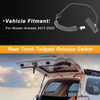 Tailgate Trunk Release Switch for Nissan Armada (2017–2020) No. 253801LA0A