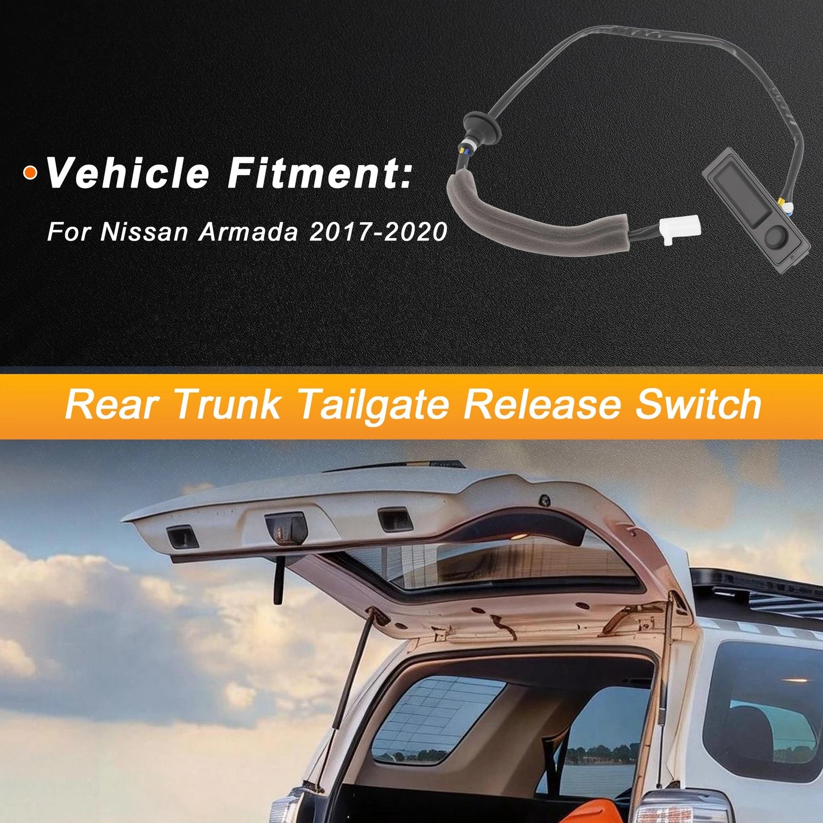 Tailgate Trunk Release Switch for Nissan Armada (2017–2020) No. 253801LA0A