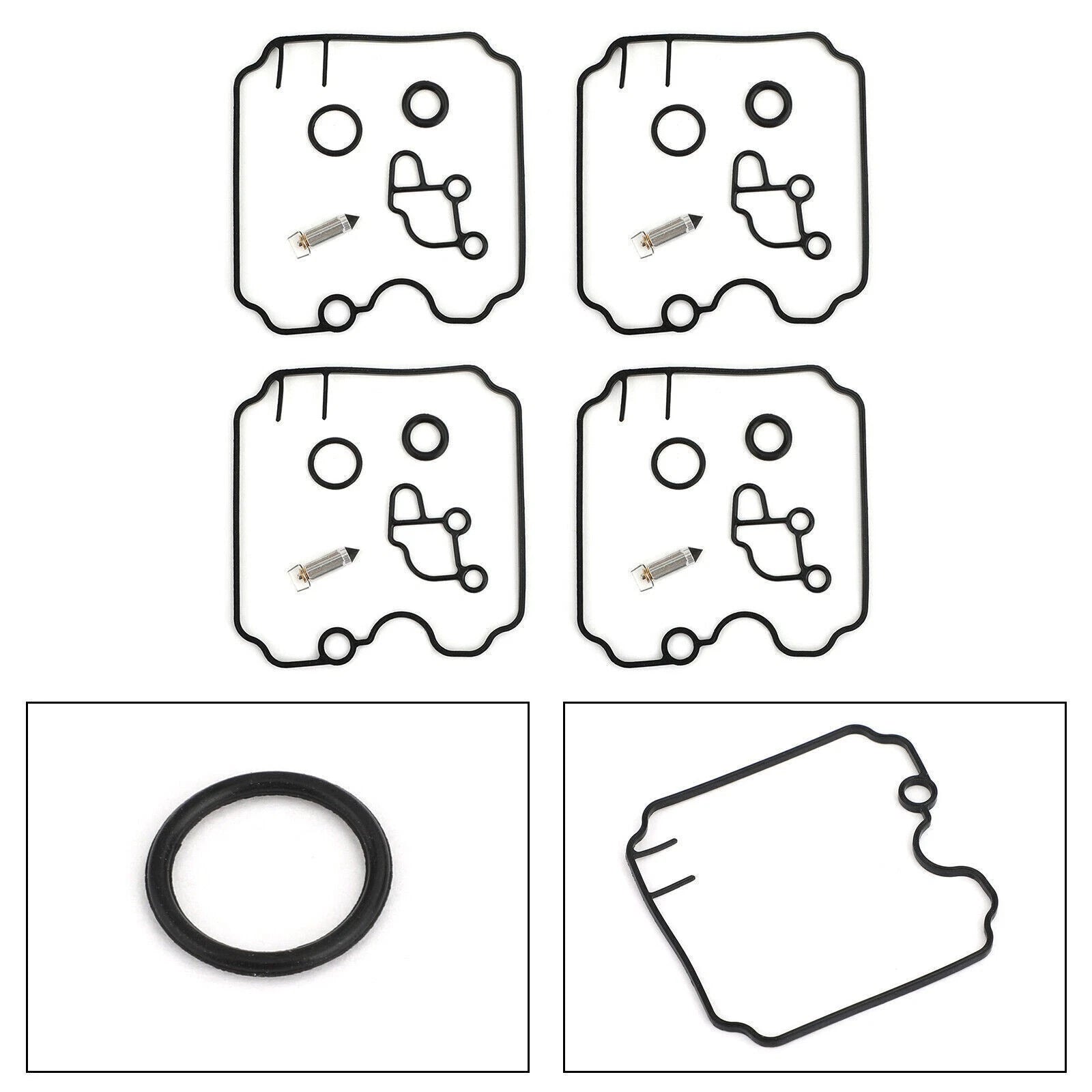Set of 4 Carburetor Rebuild Kits for Yamaha FZR 600 (1989–1999) FZR-600 AV