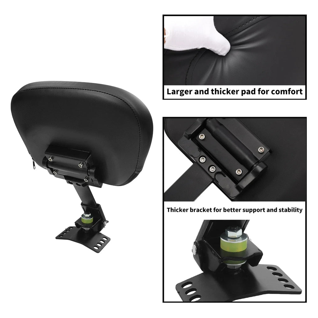 Plug-In Driver Rider Backrest for Harley Street Glide (1997 - 2025)