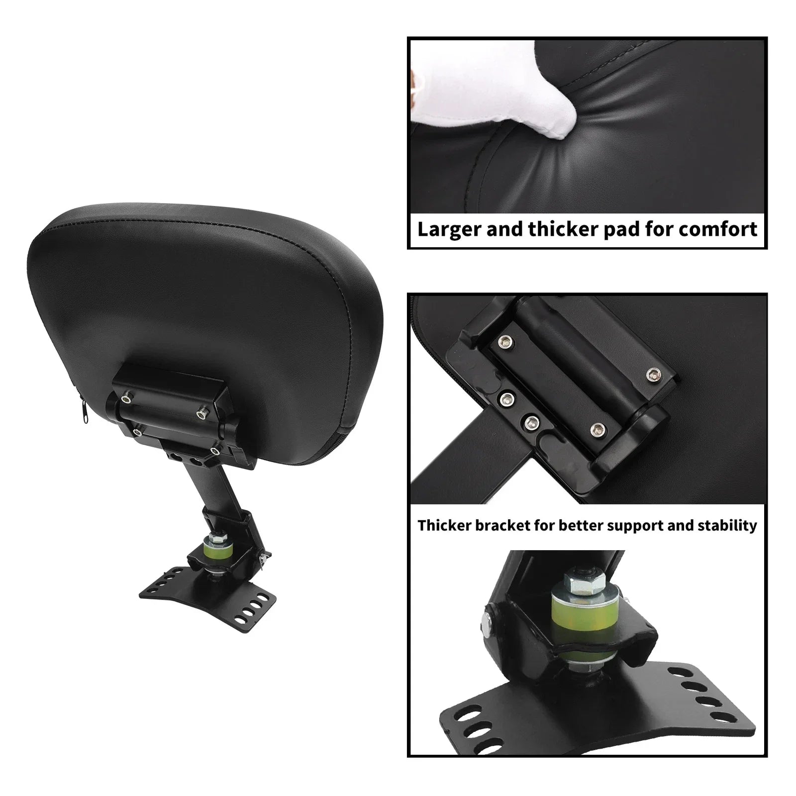 Plug-In Driver Rider Backrest for Harley Street Glide (1997 - 2025)