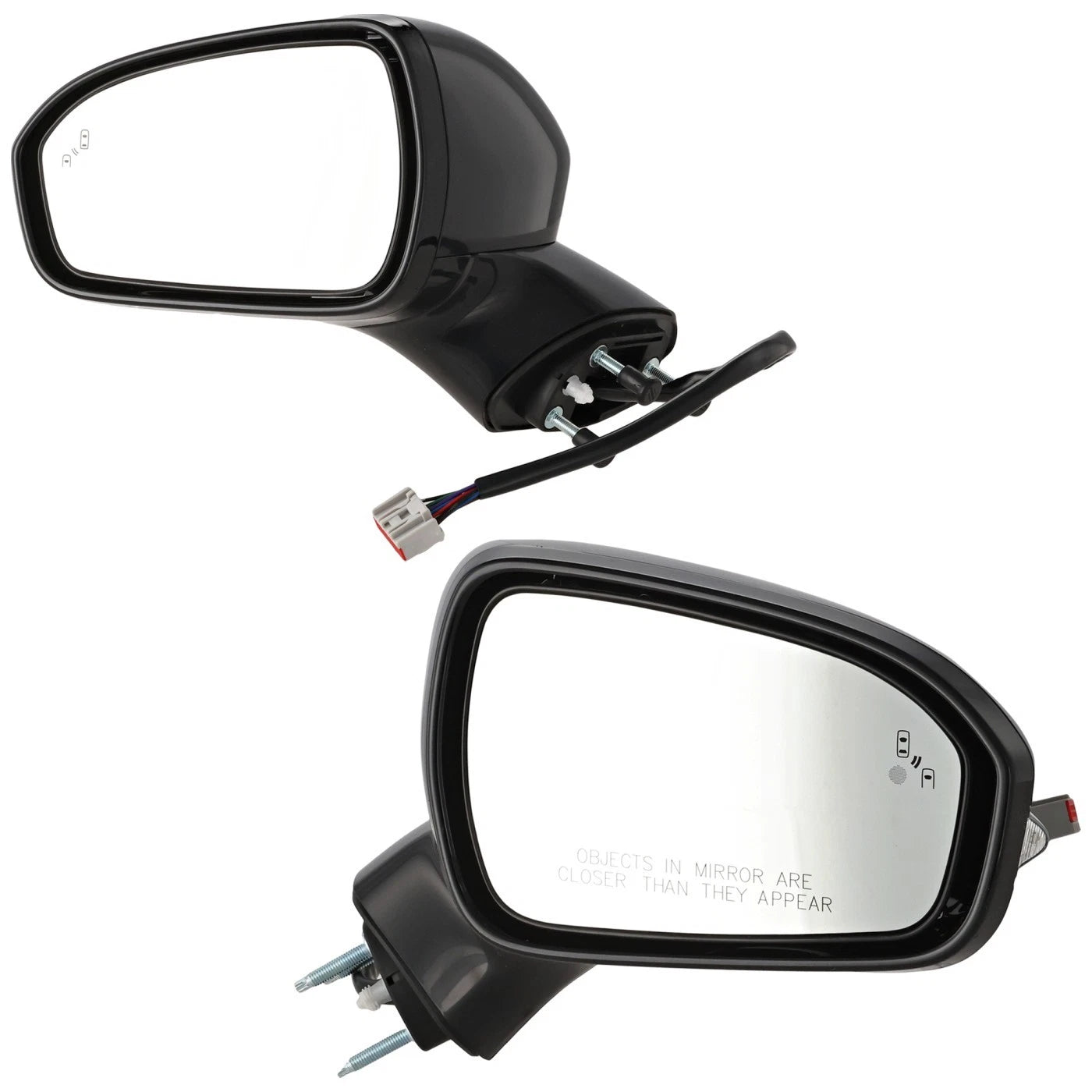 Set of 2 Heated Mirrors for Ford Fusion (Driver & Passenger Side)