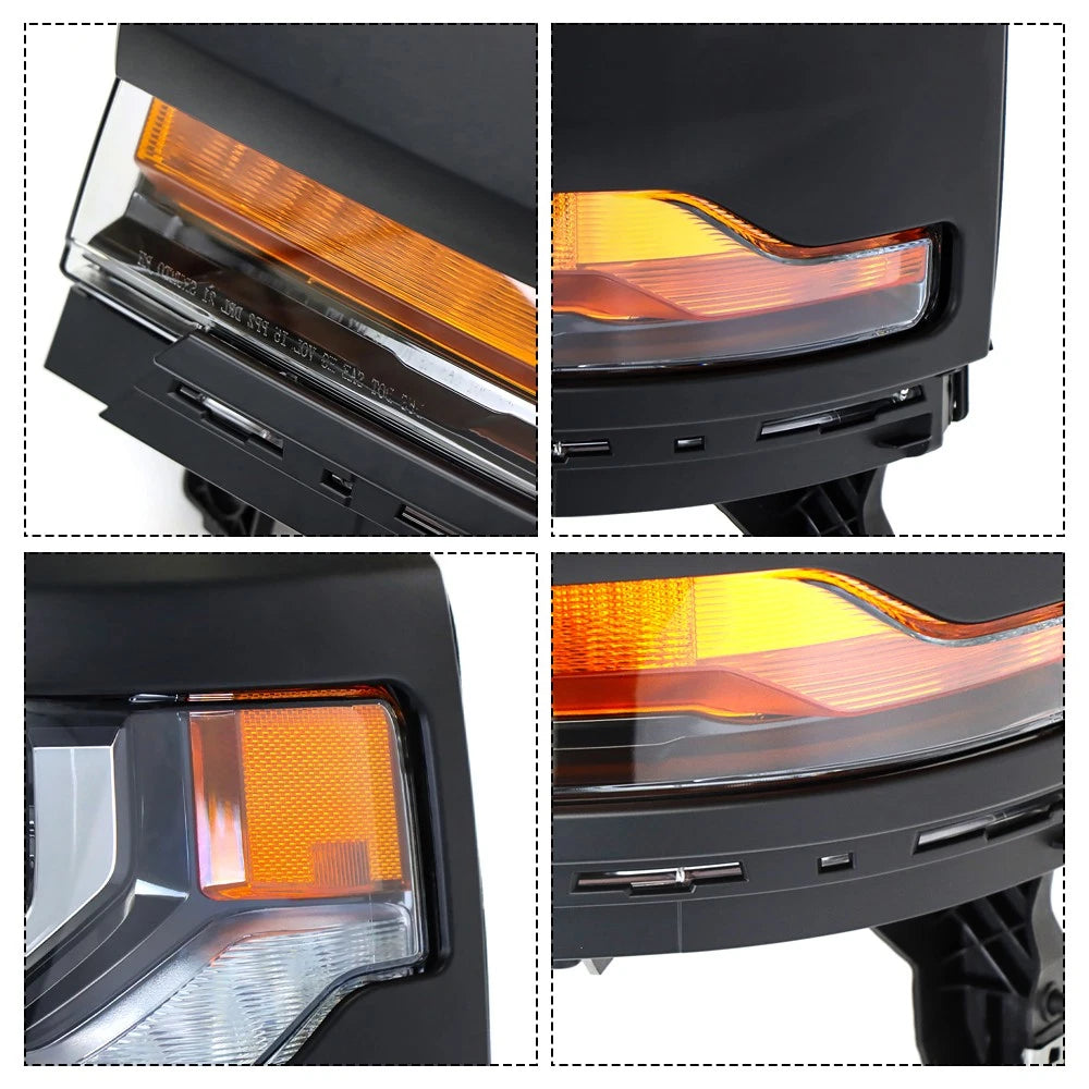 Driver Headlight for Chevy Silverado 1500 (2016–2018) HID/Xenon LED DRL