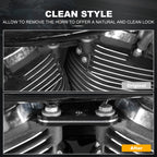 CNC Horn Relocation Plate for Harley Street Glide FLHX FLHXS CVO FLHXSE (2014–2023)