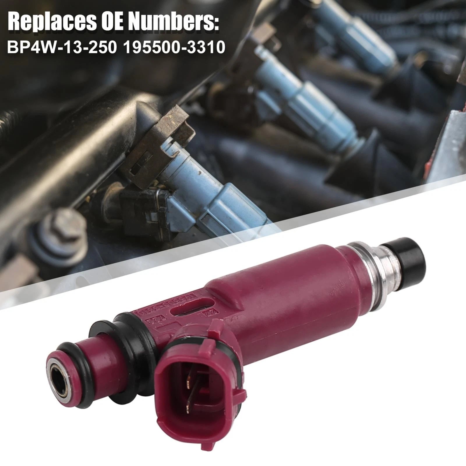 Car Fuel Injector BP4W-13-250 195500-3310 for Mazda Miata (2000)