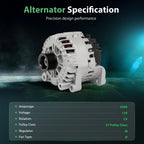 230A Alternator with 7-Groove Pulley for BMW X5 (2007–2010)