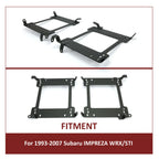 Set of 2 Racing Seat Base Bracket Rails for Subaru Impreza WRX STI (1993–2007)