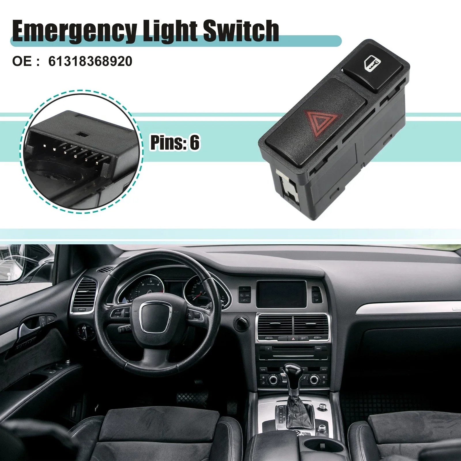 Emergency Light & Central Locking Switch for BMW 323Ci (2000 - 2006)