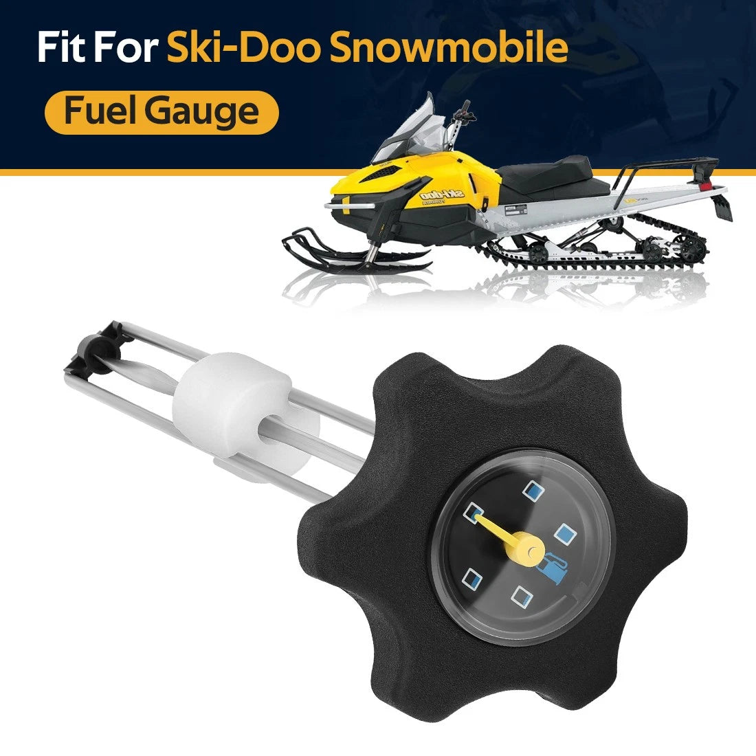 Screw On Gas Cap w/ Gauge for Ski-Doo (Replaces 572161200)
