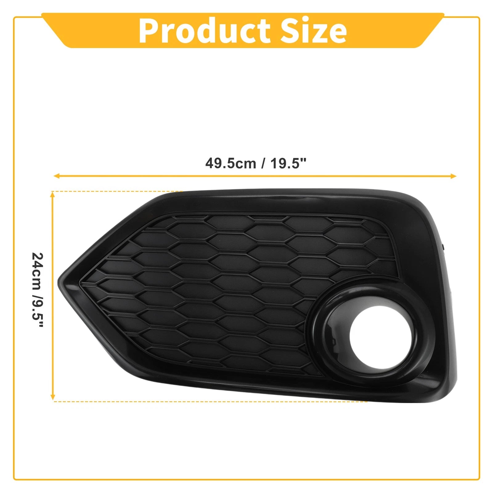 Left Side Fog Light Grill for Honda Civic Hatchback (2017–2019) 71108TGGA20