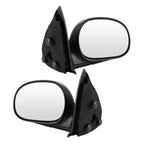 Set of 2 Black Manual Fold Mirrors for Ford F150 (1997–2004)